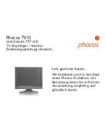 Preview for 3 page of Phocos TV15 User Manual