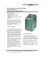 Preview for 1 page of Phoenix Contact QUINT-PS-100-240AC/12DC/10 Manual