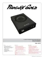 Phoenix Gold Z8150 Manual preview