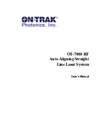 Preview for 1 page of Photonics ON-TRAK OT-7000 RF User Manual