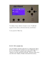 Preview for 13 page of Photonics ON-TRAK OT-7000 RF User Manual