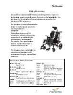 Preview for 4 page of Physipro The Simulator User Manual