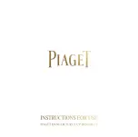 Preview for 1 page of Piaget 832P Instructions For Use Manual