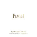 Piaget 855P Instructions For Use Manual preview