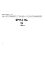 PIAGGIO xevo 250IE User Manual preview