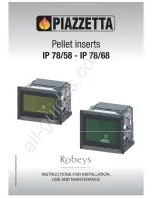 Preview for 1 page of Piazzetta IP 78/58 Instructions For Installation, Use And Maintenance Manual