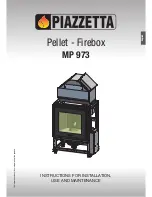 Piazzetta MP 973 Instructions For Installation, Use And Maintenance Manual preview