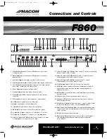 Preview for 5 page of Pico Macom F860 Installation And Operation Manual