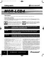 Preview for 2 page of Pico Macom MOR-LCD4 Installation And Operation Manual