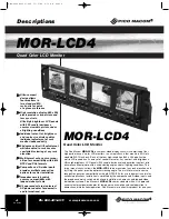 Preview for 4 page of Pico Macom MOR-LCD4 Installation And Operation Manual