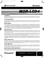 Preview for 7 page of Pico Macom MOR-LCD4 Installation And Operation Manual