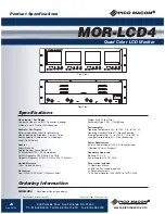 Preview for 2 page of Pico Macom MOR-LCD4 Specifications