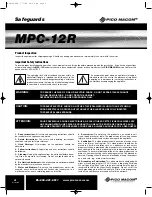 Preview for 2 page of Pico Macom MPC-12R Installation And Operation Manual