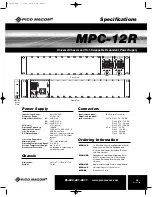 Preview for 5 page of Pico Macom MPC-12R Installation And Operation Manual