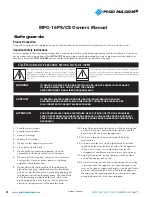 Preview for 2 page of Pico Macom MPC-16PS/CS Owner'S Manual