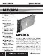 Preview for 4 page of Pico Macom MPCMA Installation And Operation Manual