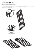 Preview for 20 page of Pinnacle Outdoor GardenShed Assembly Instructions Manual