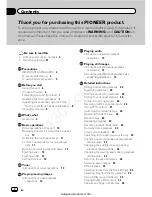 Preview for 3 page of Pioneer AVH-5400DVD Owner'S Manual