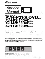 Pioneer AVH-P3150DVD Service Manual preview