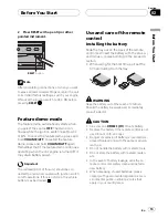 Preview for 13 page of Pioneer AVH-P5950DVD Operation Manual