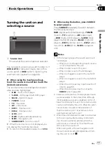 Preview for 17 page of Pioneer AVH-P6500DVD Operation Manual