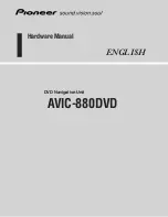 Pioneer AVIC-880DVD Hardware Manual preview