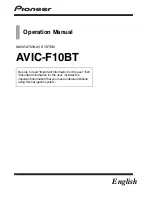 Pioneer AVIC-F10BT Operation Manual preview