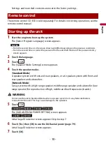 Preview for 10 page of Pioneer AVIC-Z620BT Operation Manual