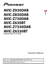 Pioneer AVIC-Z630BT Operation Manual preview