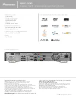 Preview for 2 page of Pioneer BDP-330 Specification Sheet