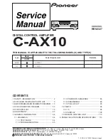 Preview for 1 page of Pioneer C-AX10 Service Manual