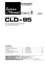 Pioneer CLD-95 Service Manual preview