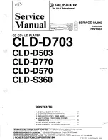 Pioneer CLD-D503 Service Manual preview