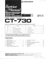 Pioneer CT-730 Service Manual preview