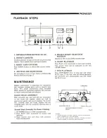 Preview for 13 page of Pioneer CT-F2121 Operating Instructions Manual