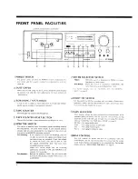 Preview for 4 page of Pioneer CT-F850 Operating Instructions Manual