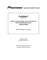 Preview for 1 page of Pioneer DataMan2 1.04 Software Manual