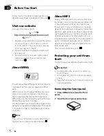 Preview for 4 page of Pioneer DEH 1900MP - Radio / CD Operation Manual