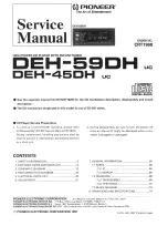 Pioneer DEH-45DH Service Manual preview