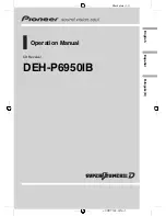 Pioneer DEH-P6950IB Operation Manual preview