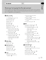 Preview for 3 page of Pioneer DEH-P9800BT - Radio / CD Operation Manual