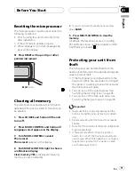 Preview for 11 page of Pioneer DEH-P9800BT - Radio / CD Operation Manual