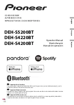 Pioneer DEH-S4200BT Operation Manual preview