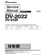 Pioneer DV-2020 Service Manual preview