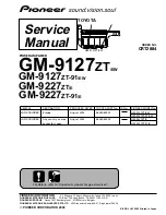 Pioneer GM-2127ZT/E Service Manual preview