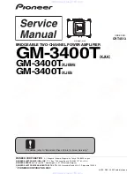 Preview for 1 page of Pioneer GM-3400T/XJES Servise Manual