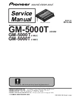 Pioneer GM-5000T Service Manual preview