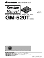 Pioneer GM-520T Service Manual preview