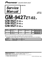 Pioneer GM-9427ZT-02 Service Manual preview