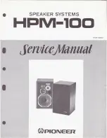 Preview for 1 page of Pioneer HPM-100 Service Manual